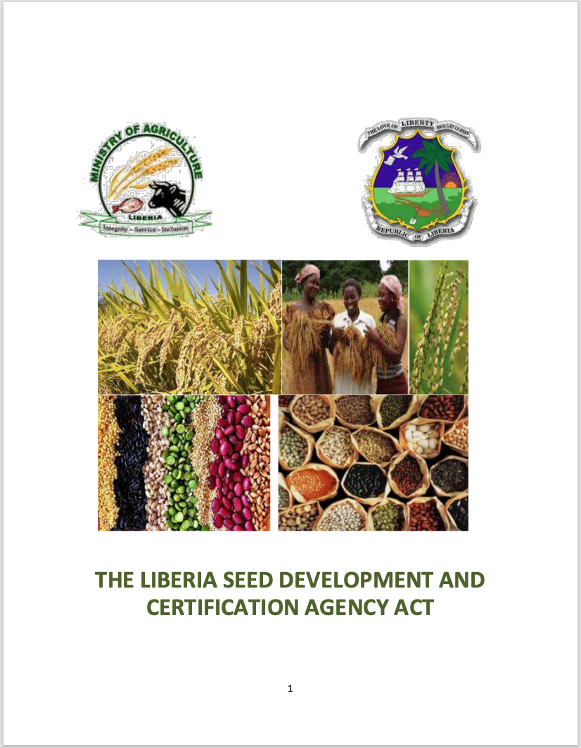 The Liberia Seed Development And Certification Agency Act
