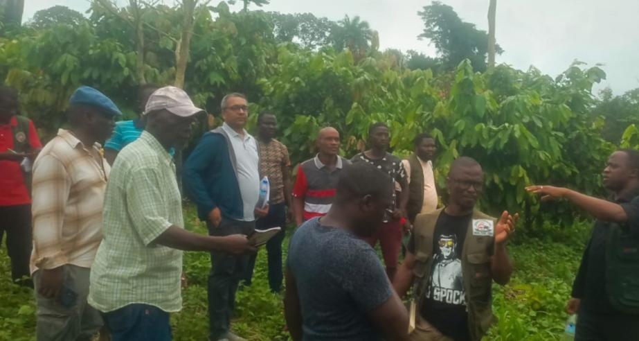 GOL/IFAD MISSION LAUNCH - Field visit to the National Cocoa seed garden