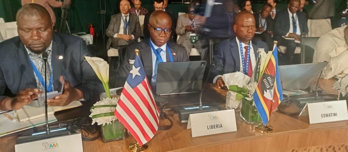 [Meknes, Morocco – April 23, 2025 ]– Agriculture Minister  Dr. J. Alexander Nuetah has participated in the 5th Ministerial Conference of the African Agriculture Adaptation Initiative (AAA) taking place in Meknes, Morocco, under the theme: “Agroforestry and Climate Resilience: An African Vision for Food Security and Sustainable Development