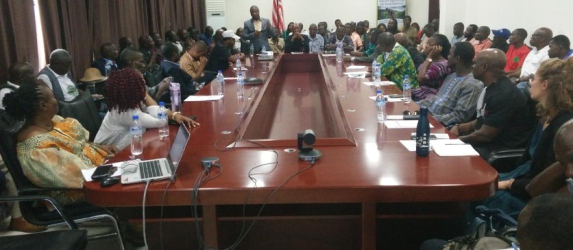 ACC meeting at the MOA main conference room, Monrovia