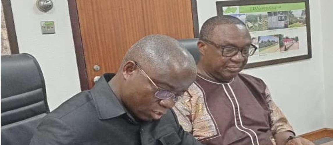 Agriculture Minister Dr. J. Alexander Nuetah signed on behalf of Liberia, while Dr. Simeon Ehul, Director General, IITA signed for the IITA