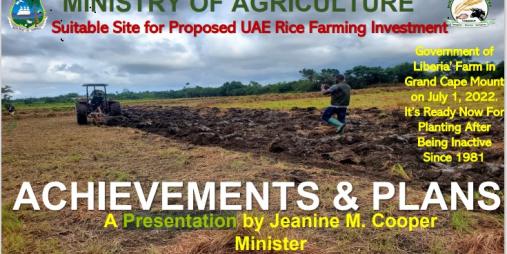 MOA's Presentation at the Special Cabinet Retreat n Ganta July 10-13 2022